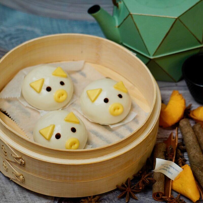 Red Bean Piggy Bun(4)