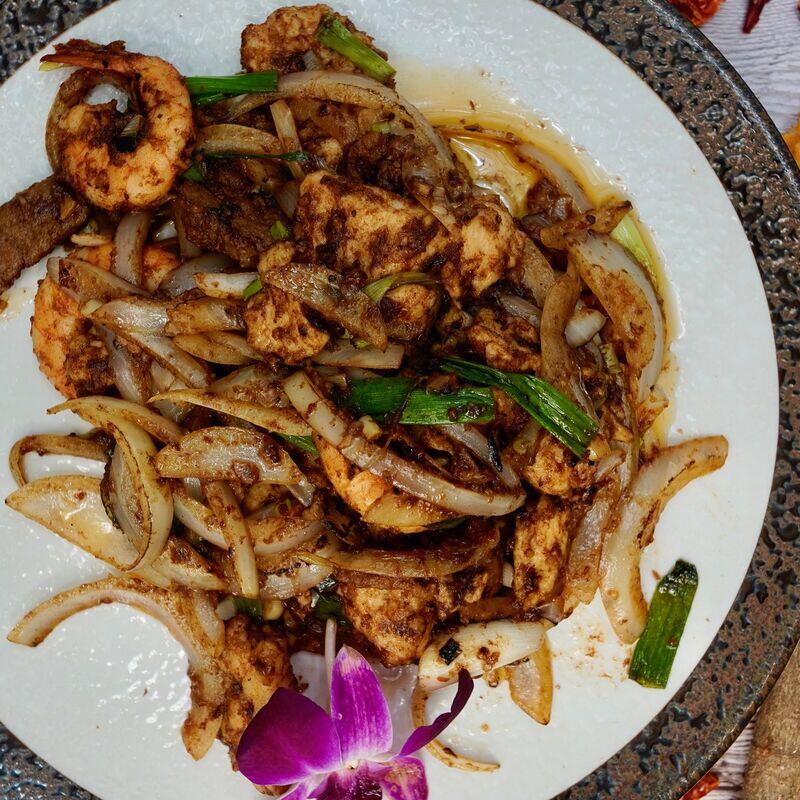 Chicken - Beef - Shrimp In Sar Cha Sauce
